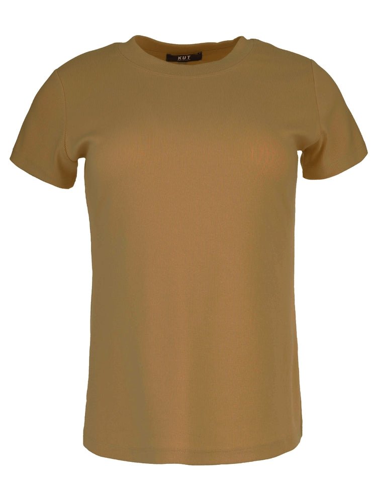 Langley Short Sleeve Rib Tee - Elle Maxine