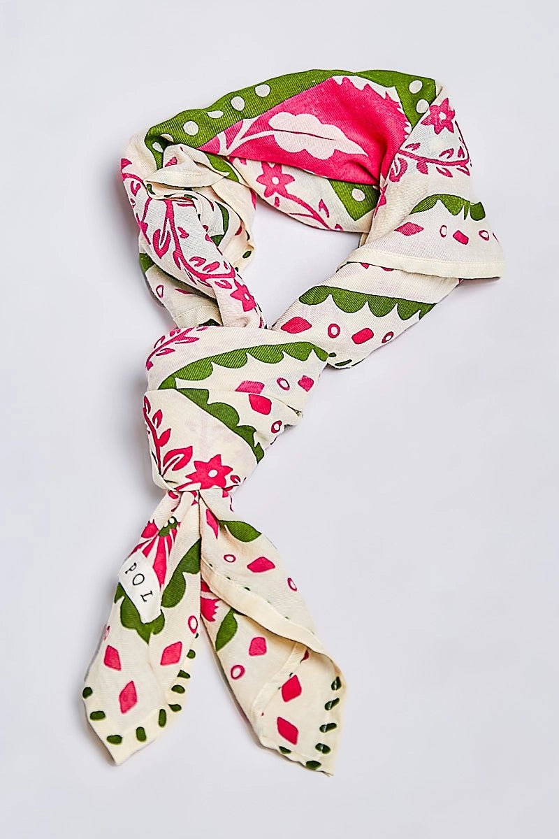 Large Floral Wrap Scarf - Elle Maxine