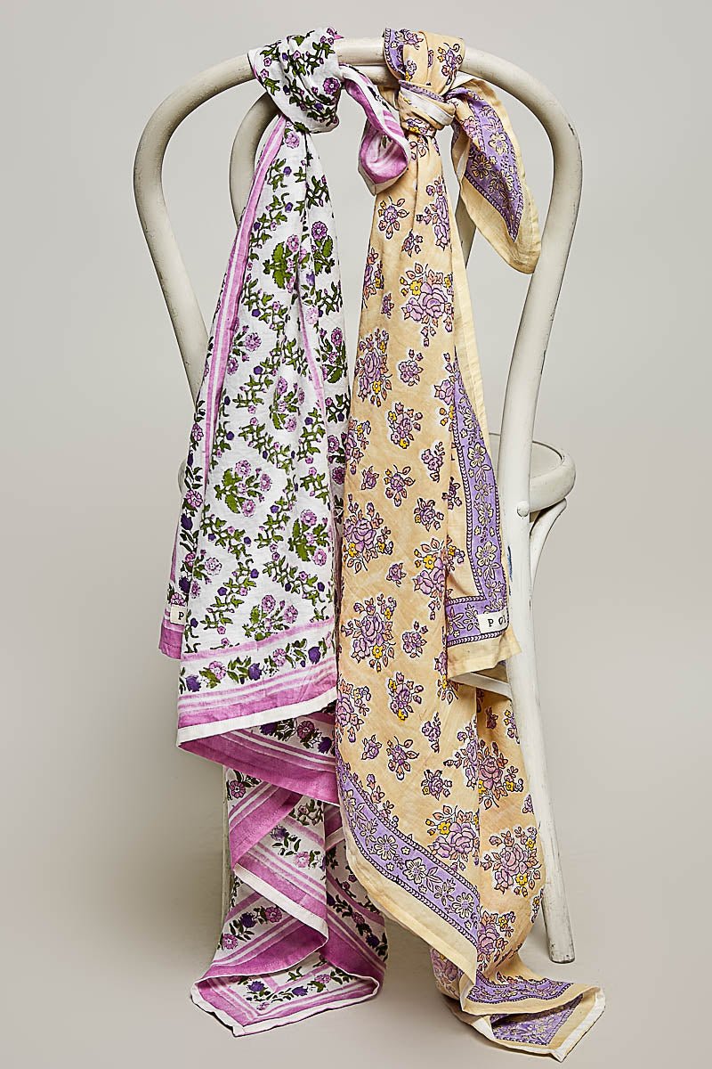 Large Floral Wrap Scarf - Elle Maxine