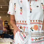 Layla Embroidered Shorts Set - Elle Maxine
