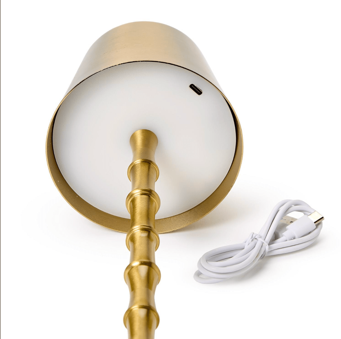 LED Cordless Bamboo Table Lamp - Elle Maxine