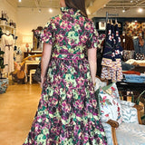 Lena Maxi Dress - Floral Jacquard - Elle Maxine