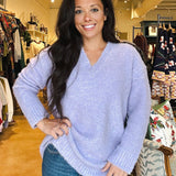 Lila V - Neck Sweater - Elle Maxine