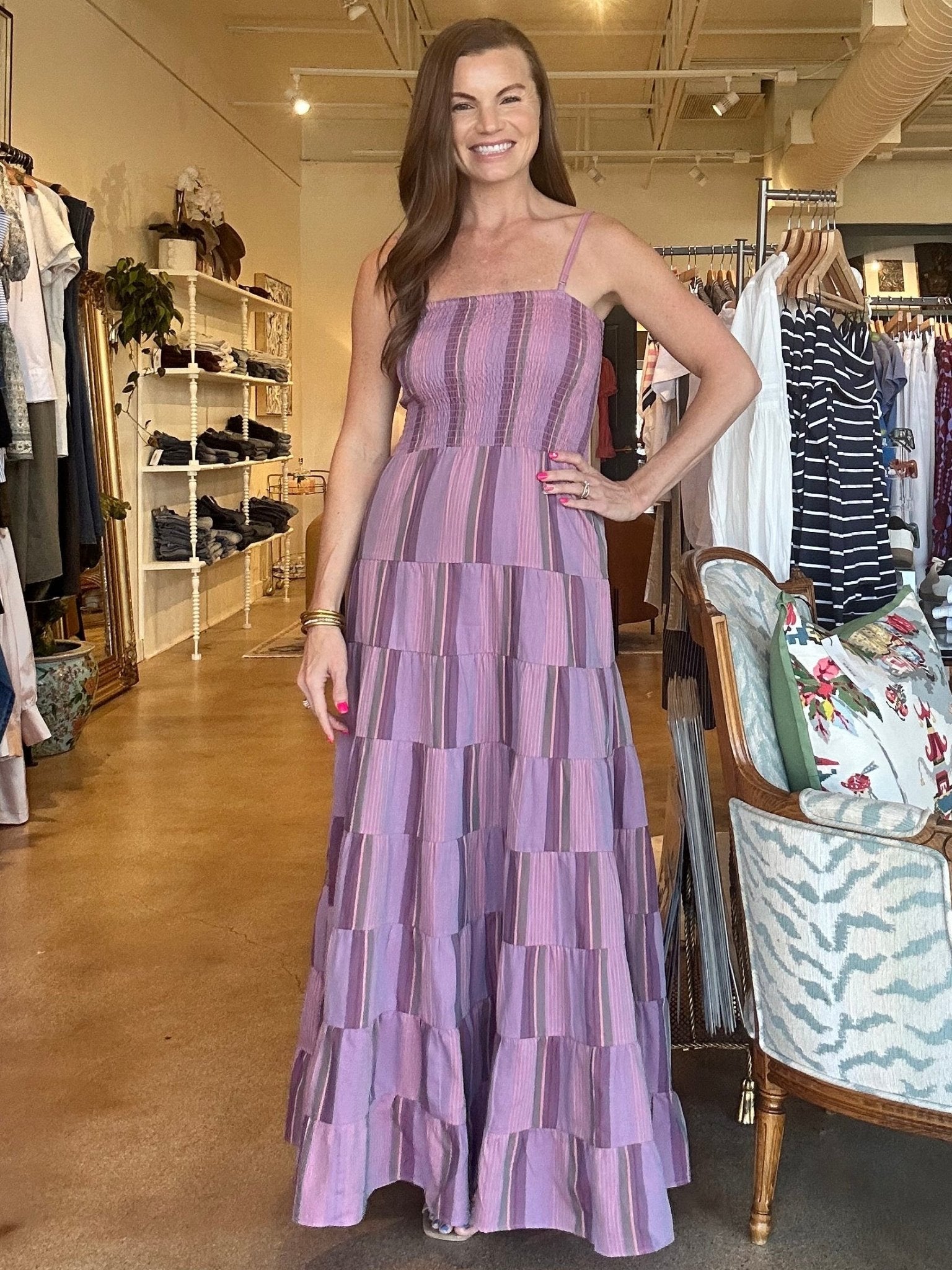 Lilaea Maxi Dress - Lilac - Elle Maxine