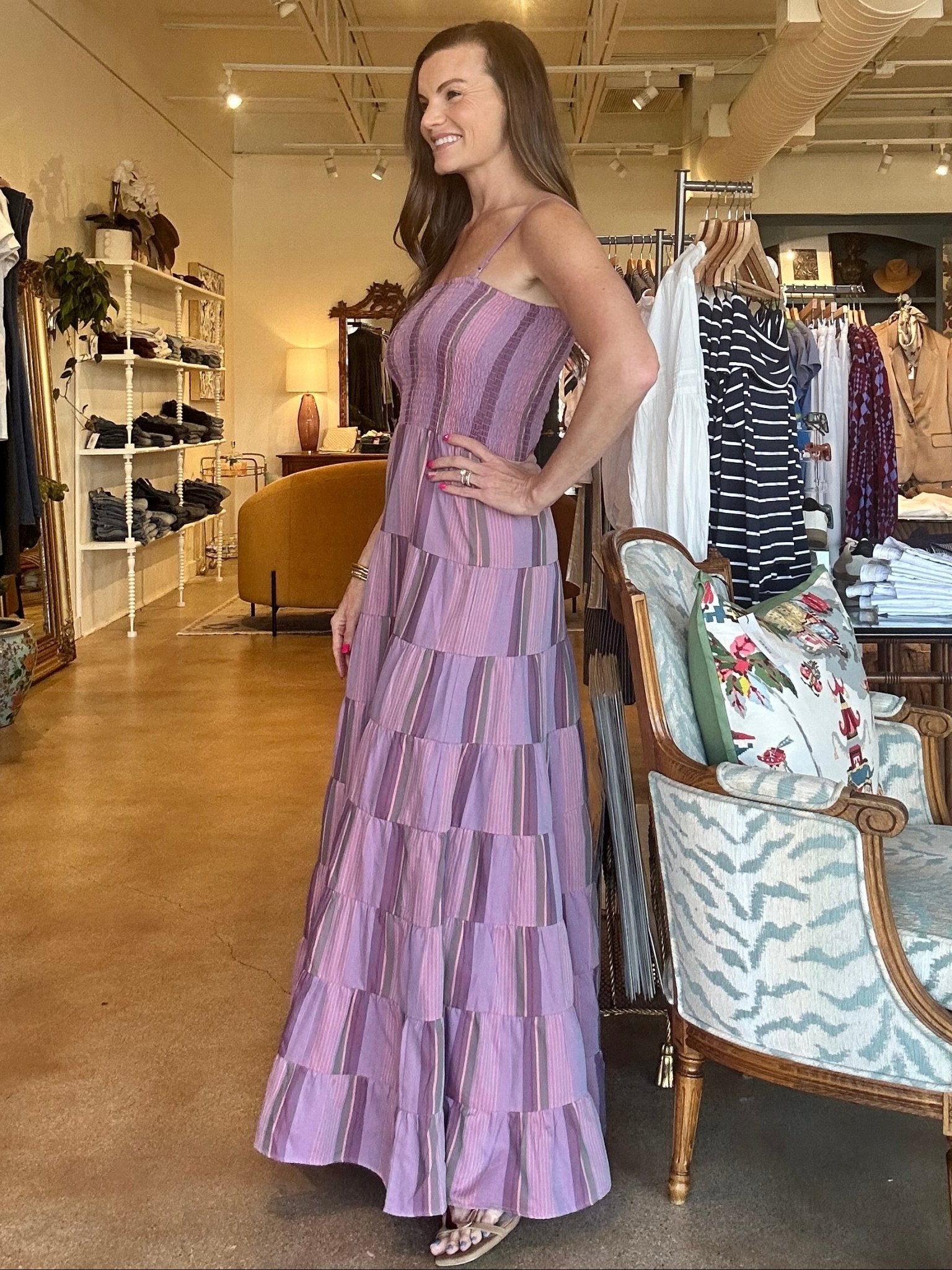 Lilaea Maxi Dress - Lilac - Elle Maxine