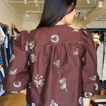 Lilliane Embroidered Button Down - Elle Maxine