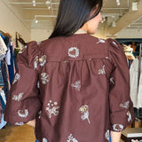 Lilliane Embroidered Button Down - Elle Maxine
