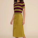 Lindsay Faux Suede Skirt - Elle Maxine
