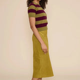 Lindsay Faux Suede Skirt - Elle Maxine