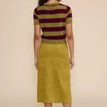 Lindsay Faux Suede Skirt - Elle Maxine