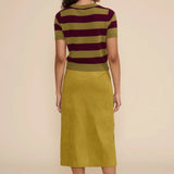 Lindsay Faux Suede Skirt - Elle Maxine