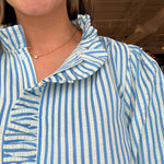 Lindsay Puff Sleeve Stripe Top - Elle Maxine