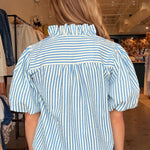 Lindsay Puff Sleeve Stripe Top - Elle Maxine