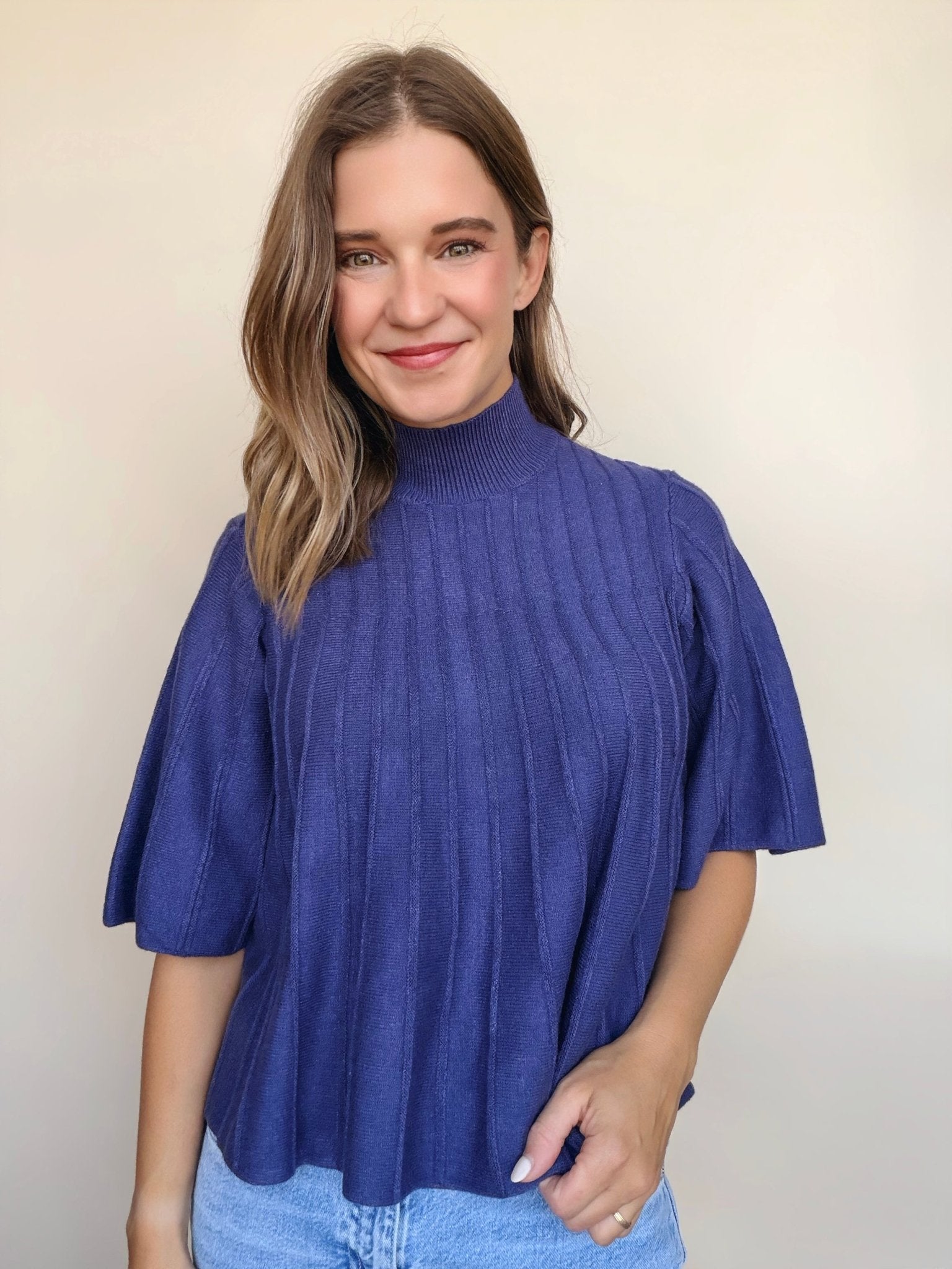 Liora Pleated Swing Top - Elle Maxine