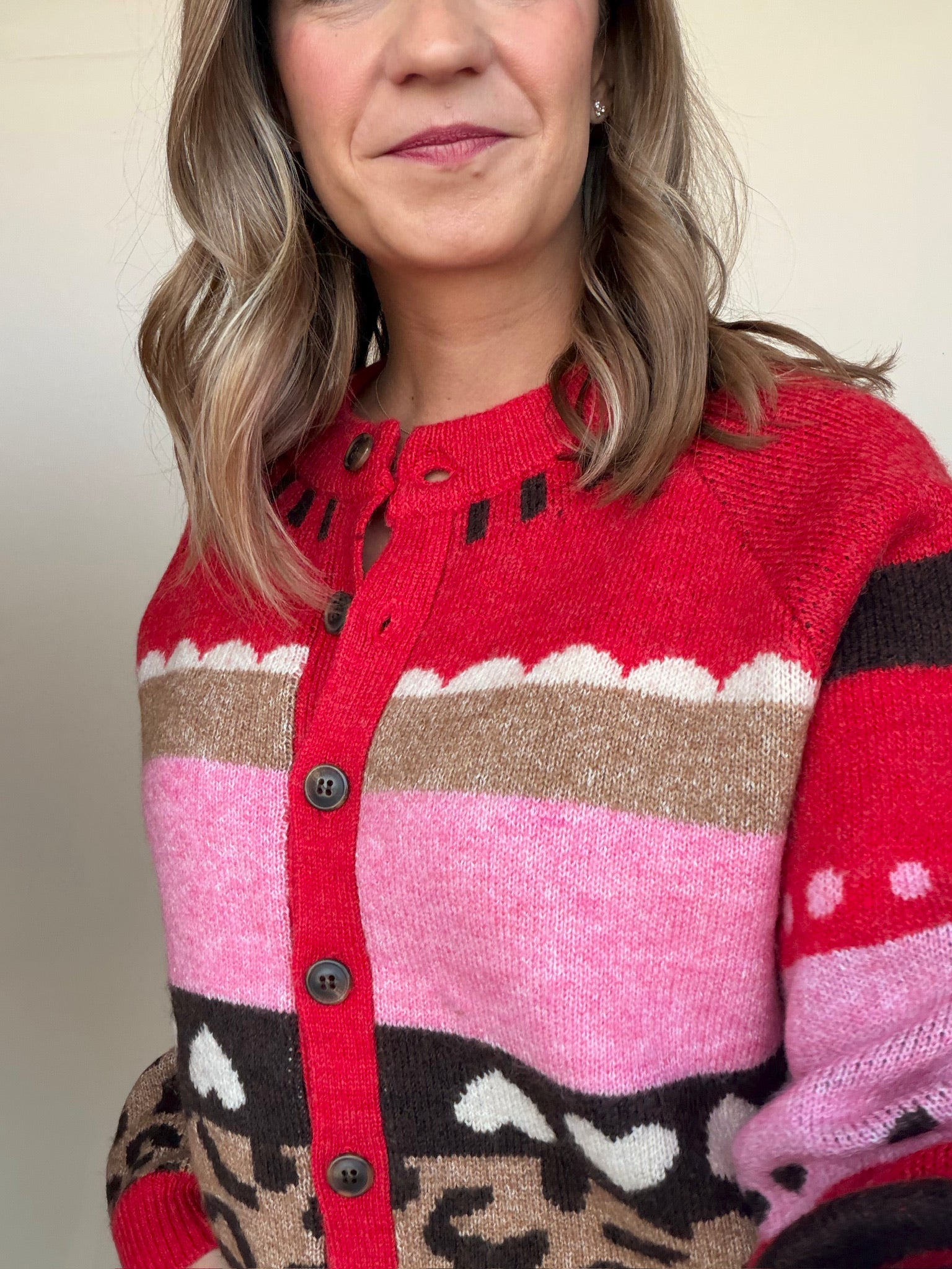 Livoni Patterned Cardigan - Elle Maxine