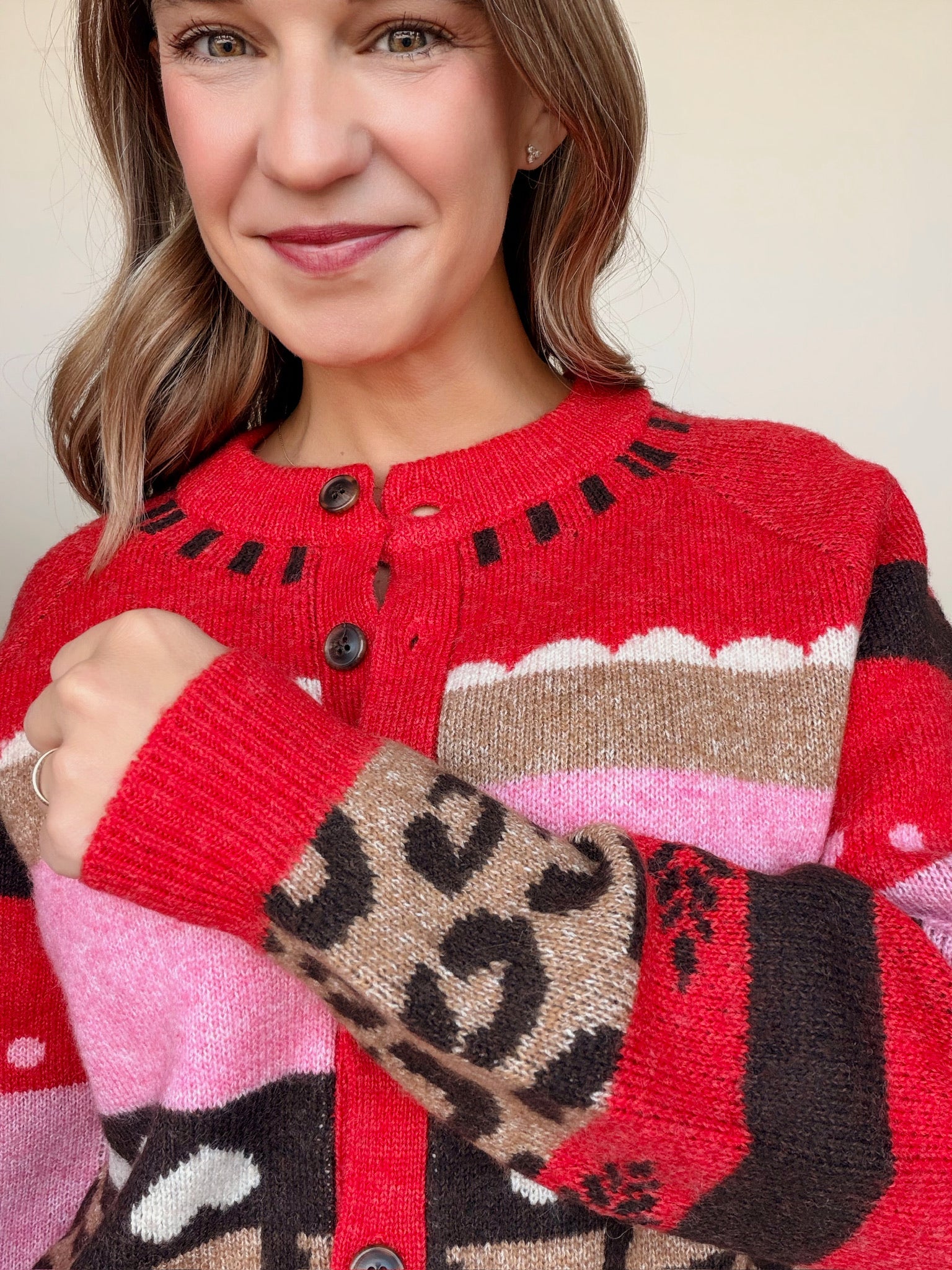 Livoni Patterned Cardigan - Elle Maxine