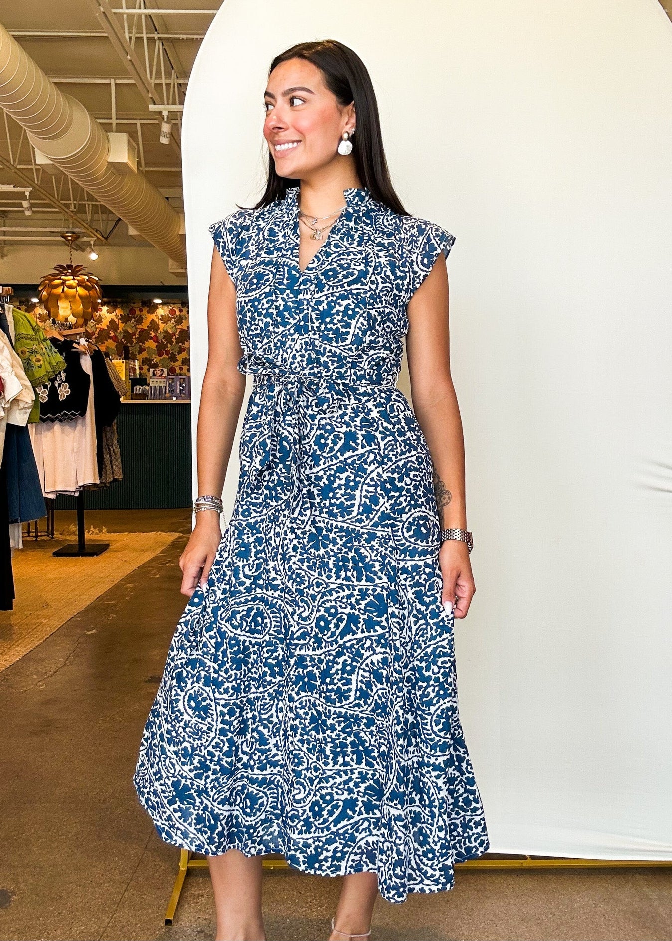 Liz Midi Dress - Elle Maxine