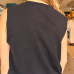 Lizzie Soft Bubble Tank - Black - Elle Maxine