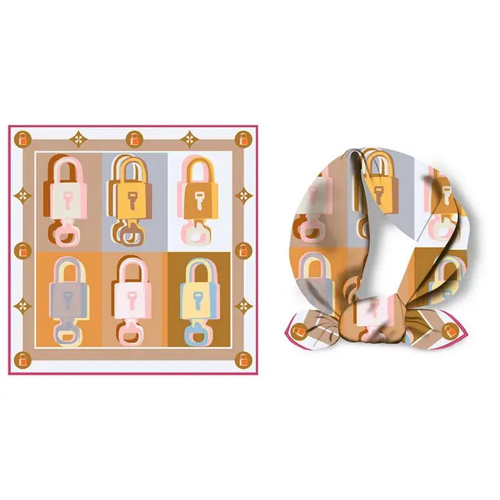 Lock Color Block Scarf - Elle Maxine