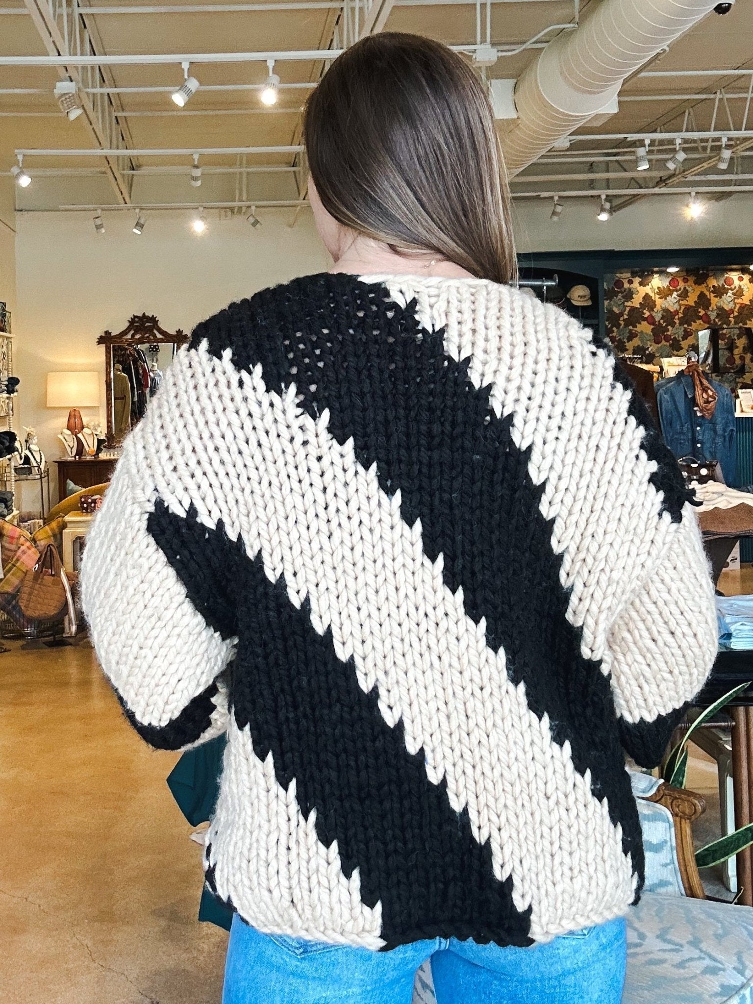 Lola Chunky Knit Cardigan - Elle Maxine