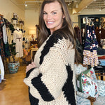 Lola Chunky Knit Cardigan - Elle Maxine