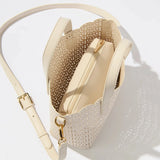 Lola Eyelet Mini Tote - Ivory - Elle Maxine