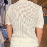 Lola Pointelle Sweater Top - Elle Maxine