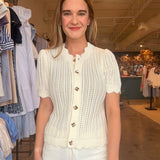 Lola Pointelle Sweater Top - Elle Maxine