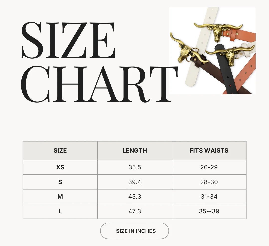 Longhorn Belt - Black - Elle Maxine