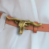 Longhorn Belt - Brown - Elle Maxine
