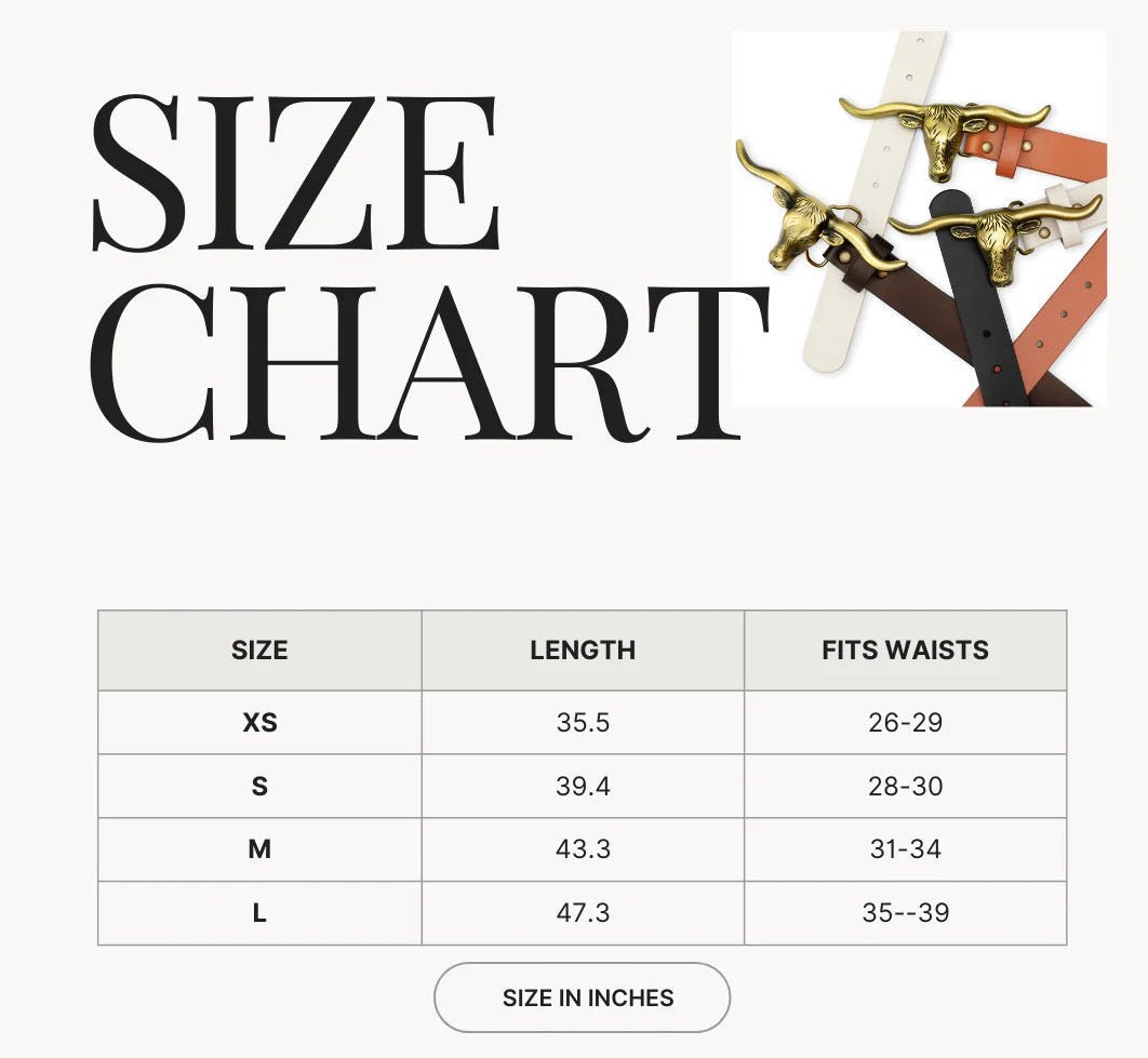 Longhorn Belt - Brown - Elle Maxine