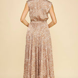 Louisa Tiered Maxi Dress - Camel - Elle Maxine
