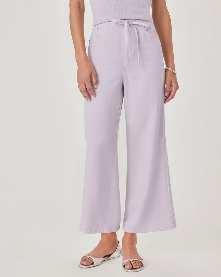 Lounge Denim Crop Pant - Lavender - Elle Maxine