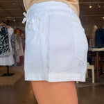 Lounge Denim Short - White - Elle Maxine