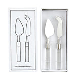 Lucite Cheese Knife Set - Elle Maxine