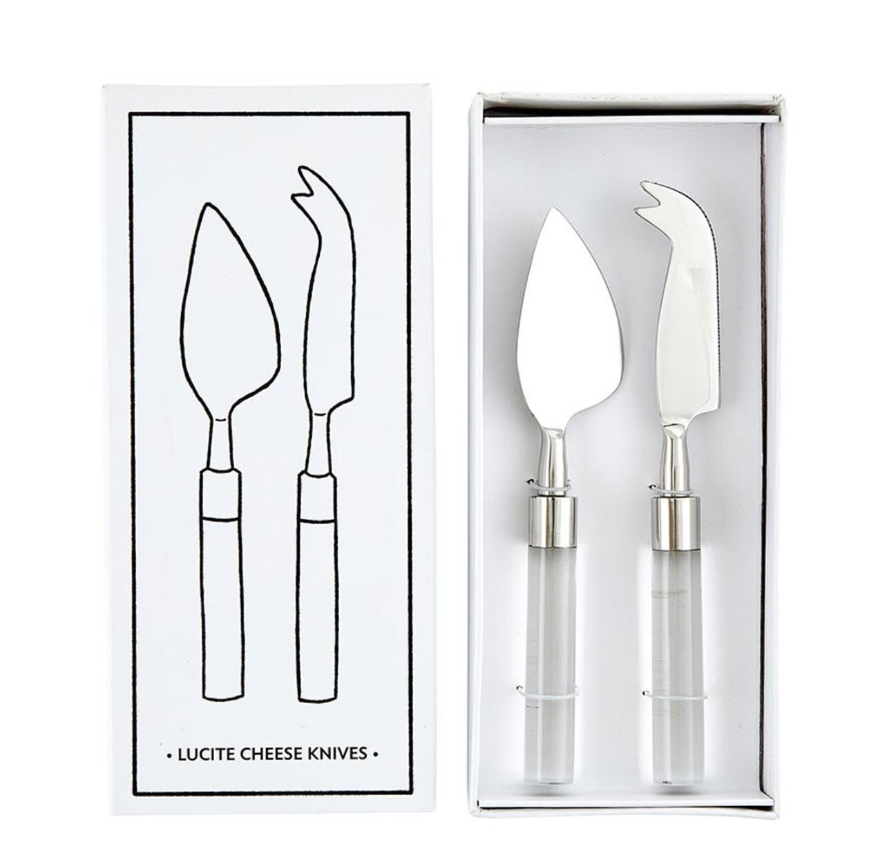Lucite Cheese Knife Set - Elle Maxine