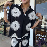 Lunar Bloom Button Down Blouse - Elle Maxine
