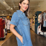 Lupita Denim Dress - Elle Maxine