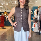 Lydia Diamond Vest Top - Elle Maxine