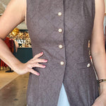 Lydia Diamond Vest Top - Elle Maxine