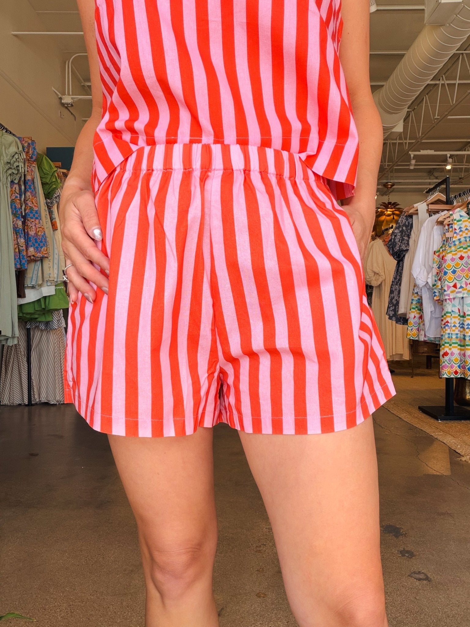 Lydia Stripe Shorts - Elle Maxine