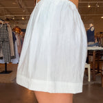 Lynette Belted Shorts - White - Elle Maxine