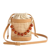 Lyra Bucket Bag - Brown - Elle Maxine
