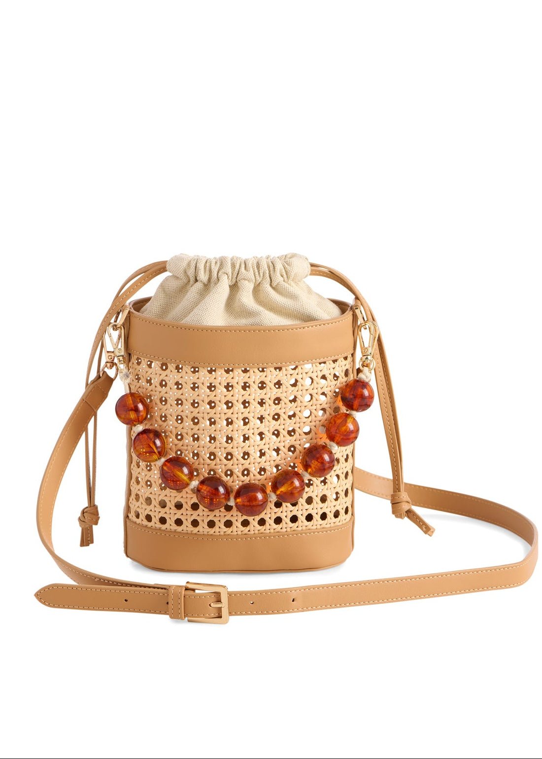 Lyra Bucket Bag - Brown - Elle Maxine