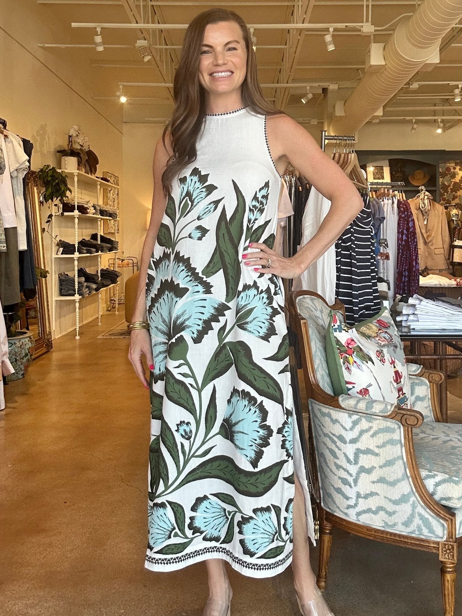 Maggie Midi Dress - Adelaide Shisho - Elle Maxine