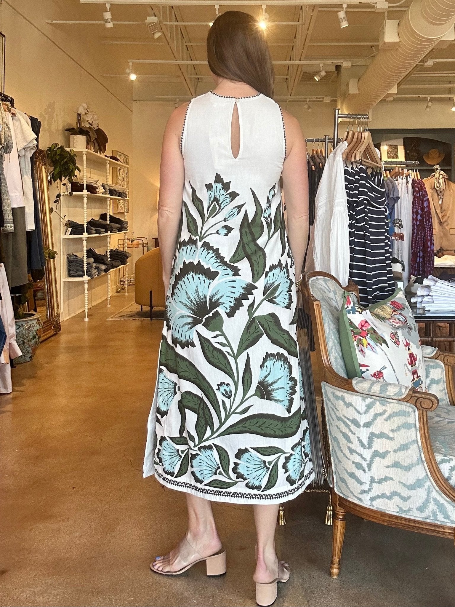 Maggie Midi Dress - Adelaide Shisho - Elle Maxine