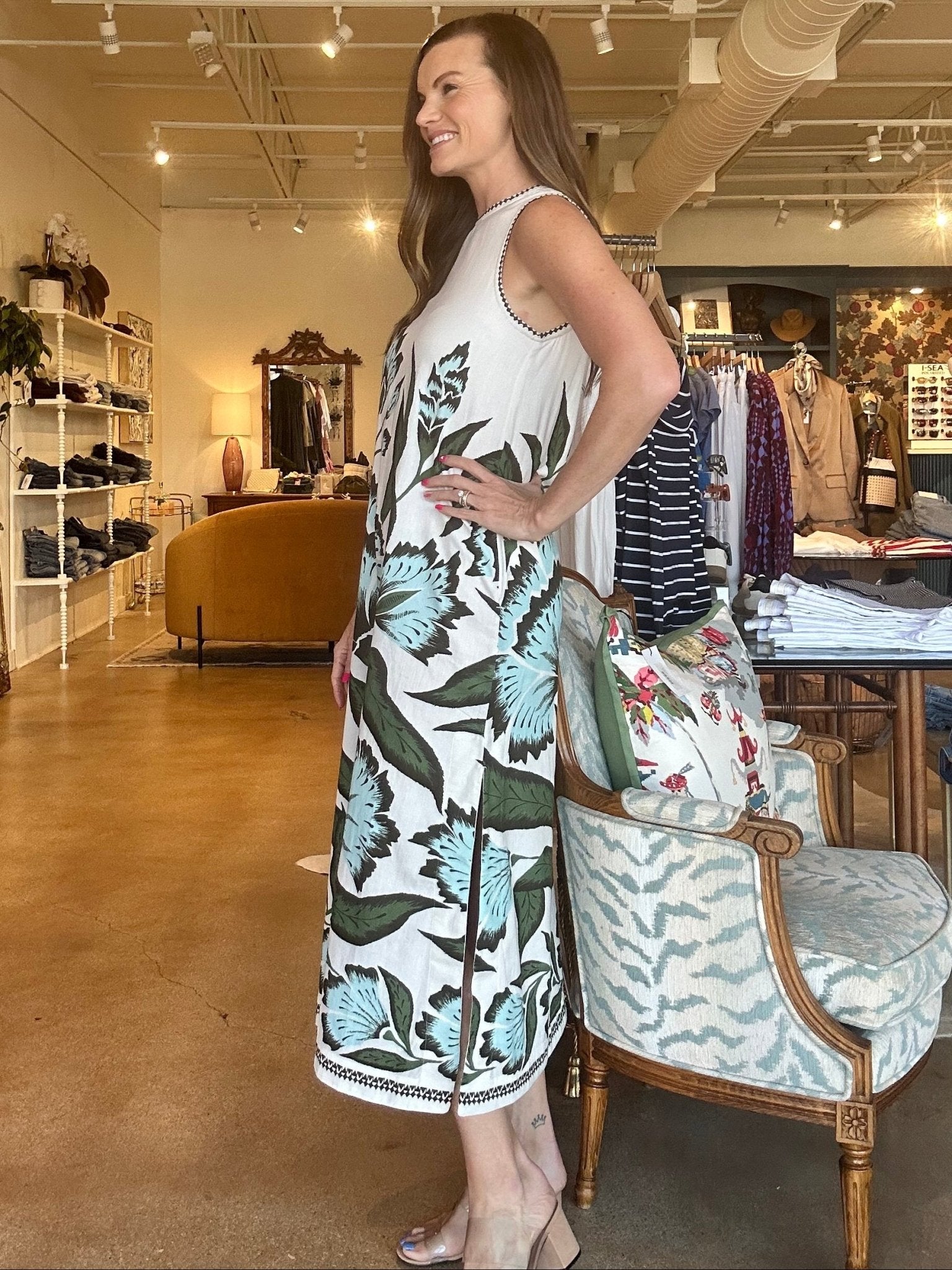 Maggie Midi Dress - Adelaide Shisho - Elle Maxine