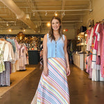 Maily Rainbow Maxi Skirt - Elle Maxine