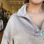 Mailyn Half Zip Sweater - Elle Maxine