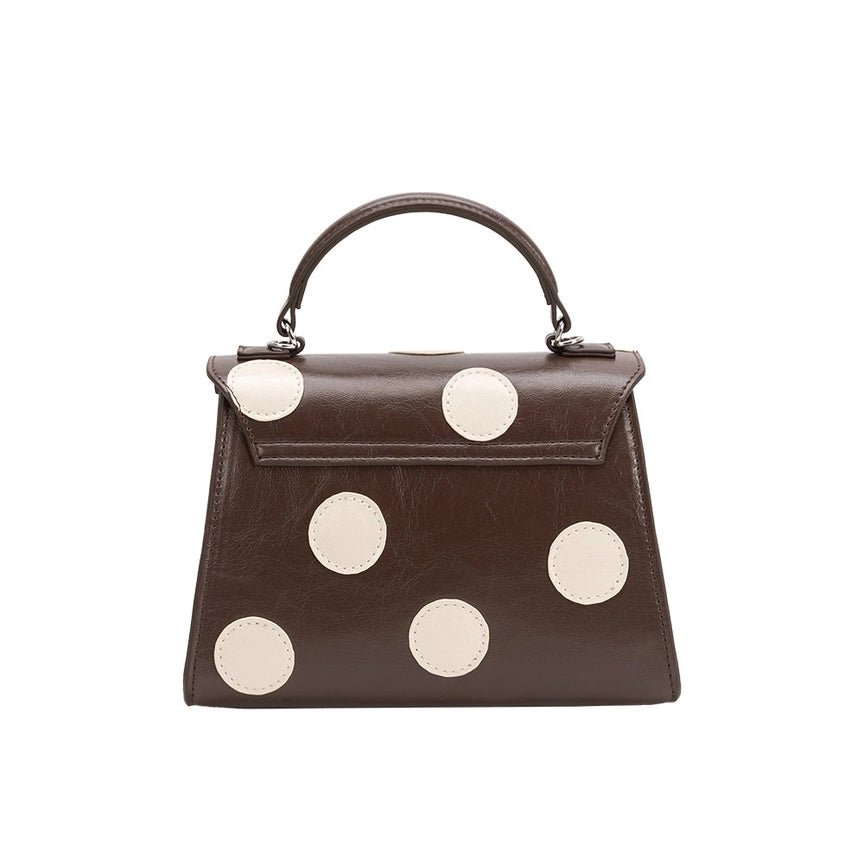 Maisel Chocolate Polka Dot Bag - Elle Maxine